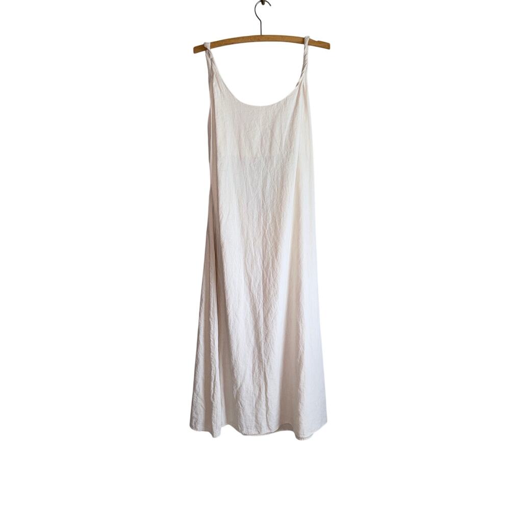 Zara White Slip Midi Dress